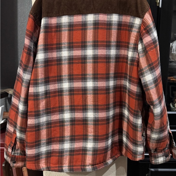 Field and Stream Red Plaid Sherpa Lined Jacket - Picture 2 of 3
